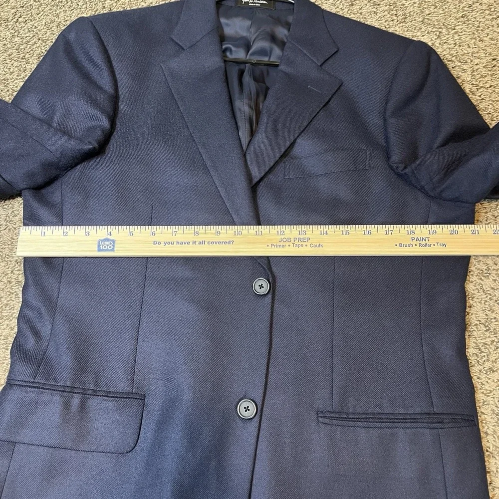 John W Nordstrom Loro Piana 100% Cashmere Suit Blazer Jacket Navy Blue Mens 42L